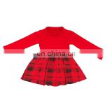 Back to School Baby Dresses Full Sleeve Cotton Printing Ruffle Kids Girl Dress