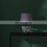 статуэтка животного с головой гепарда, забавная небольшая отделка, индивидуально изготовленные ретро настольные лампы для офиса, отеля и спальни