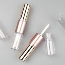 Rose Gold Transparent Empty Double Tube Lip Gloss Tube thumbnail-5