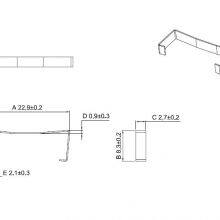 PEI22 Clip,EI22 Clamp,Special Clip for Beauty Instrument Ei22 Transformer，SUS301 thumbnail-2