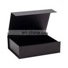 Bulk Premium Black Foldable Hard Cardboard Retail Scarves Packaging Magnetic Gift Box thumbnail-5
