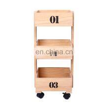 K&B Cheap Wholesale New Wood Modern and Elegant Drinks Trolley Vintage thumbnail-1