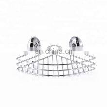 Bathroom Wall Mounted Storage Racks Bath Basket Wire Storage Rack Suction Cup Corner Shower Caddy thumbnail-4