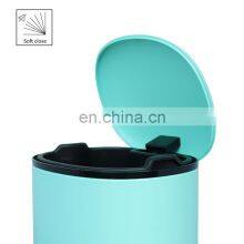 BSCI Factory Embossed 5 Liters Kitchen Cabinet Bin Classic Strong Feet Pedal Stainless Steel Garbage Can Step Bin thumbnail-2