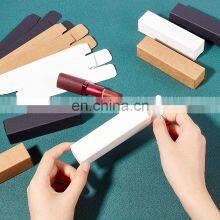 Custom Logo Eco-friendly Kraft Paper White Black Eyeliner Lip BalmTube Mascara Lipstick Packaging Box