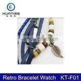New Arival Fashion Vintage Bracelet Leather Quartz Watch thumbnail-6