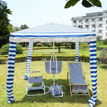 Custom Logo Beach Cabana OEM Service Available Quick Dry Fabric With Carry Bag thumbnail-2