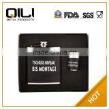 Hot Sale Leather Wrapped Stainless Steel Popular Luxury Cool Presents Hip Flask