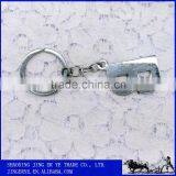 Rhinestone Letter Metal Keychains thumbnail-2
