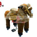 QHKR13 Horse Mechanical Kiddie Ride Without Electricity for Sale thumbnail-1