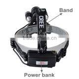 Outdoor High Power 3 LED 3000lm 3 Models Waterproof Hunting Headlamp thumbnail-3