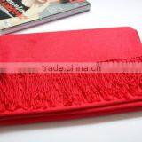 Wholesale Winter Ladies Fashion Wool Pink Pashmina Shawl thumbnail-4