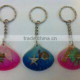 Seashell Accessories,Pecten Shell Keychain,islands Summer Fashion Beach Accessories thumbnail-1