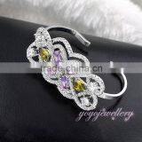 New Arrival New Design Finger Ladies Gold Cuff Ring thumbnail-5