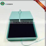 Light Green Cardboard Jewelry Box Custom With Ribbon Closure thumbnail-4