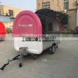 Pink and White Food Cart 7.6*5.5ft Food Truck Hot Dog Hamburger Ice Cream Traction Mobile Food Trucks thumbnail-1