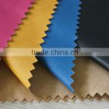 soft hand-feeling sheep grain polyester pu suede leather