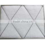 Air filter with synthetic fiber material