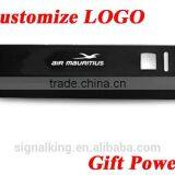 Wholesale Power Bank 2600mAh Metal Square Tube Mini Power Bank Portable Power Bank For All Mobile Phones