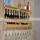 2016 new arrive wooden wine rack pine wood wine stand home decoration