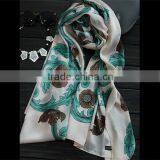 Wholesale Fashion Women Square Neck Silk Scarf thumbnail-2
