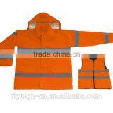 Traffic Waterproof Hooded Refective Safety Hi VIS Jacket thumbnail-4