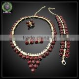 2014 new design african coral beads imitation pearl jewelry sets