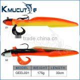 CHGFLYINGEEL Big Size Soft Shad Fishing Lure for Saltwater Sinking Lead Metal Jigs