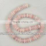 Gemstone Rose Quartz Rondelle Beads for Jewelry thumbnail-1