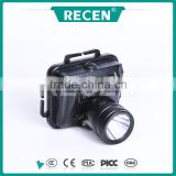 IP65 China factory aluminum alloy Rechargeable explosion-proof 3w battery powered led headlight