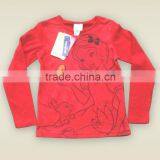 Cotton Roll-neck Long Sleeve Girl T-short Sublimation Print OEM/ODM Top Brand thumbnail-2