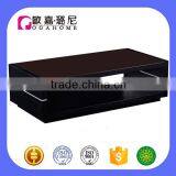 CJ0186 Black Walnut Open Painted Coffee Piano Paint Glass Modern Design Coffee Table