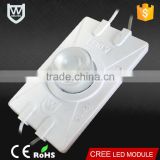 Zhongshan factory directly sale cheaper price led module 12volt 3w 310Lm cool white Emitting waterproof good quality with lens