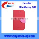 Factory supply cover case for Blackberry Q10 case with card slot