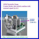 OEM Peristaltic Pump With Drive, Model: T100-S11, Speed: Max. 100rpm, Dial Switch Combine With External Signal (0-5V)