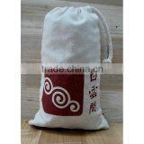 2015 10*14cm Cotton Pull String Pouch With Lace thumbnail-6