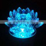 Meticulously Carved Colorful Home Decoration Crystal Lotus thumbnail-4