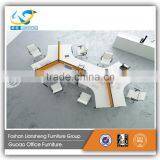 China 6 people melamine panel work partition with movable cabinet KD-13