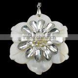 With Brass Bail & Pearl Natural Freshwater Shell Pendants thumbnail-1