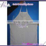 White Kitchen Bib Aprons for Restaurants, Hotels-spun Poly Fabric thumbnail-4