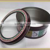 Centre PVC and PET Window Round Tin