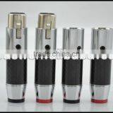 Audio Gade OEM Hi End A-RX3(CR) Rhodium Plated XLR Plug Carbon Fiber XLR Plug Audio Connector