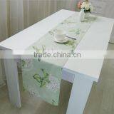 Fancy Printed Cotton Linen Canvas Fabric Table Mat and Runner With Double-faced