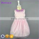 Hot Pink Flower Girl Dresses Polyester Chiffon Wedding Party Dresses Birthday Dress For Baby Girl