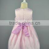 Hot Pink Flower Girl Dresses Polyester Chiffon Wedding Party Dresses Birthday Dress For Baby Girl thumbnail-5