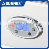 SUNNEX Modern Design Mirror Finish Stainless Steel Glass Lid Digital Control Full Size 8.5 Litre Catering Electric Chafing Dish thumbnail-3