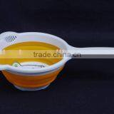 Silicone Retractable Multi-function Water Ladle With Handle/folding Bowl/folding Bailer/folding Skeet/storage Basket