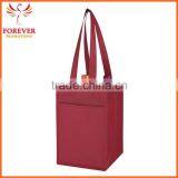 Chinese Manufactory 4 Bottle Wine Tote Bag e With Dividers Pockets thumbnail-2