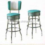 Swivel Barstool With Backrest thumbnail-2