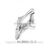 Good Quality Handbag Buckle With Roller Shiny Chrome Finish Roller Buckle Tri-flide Buckle With Roller thumbnail-3